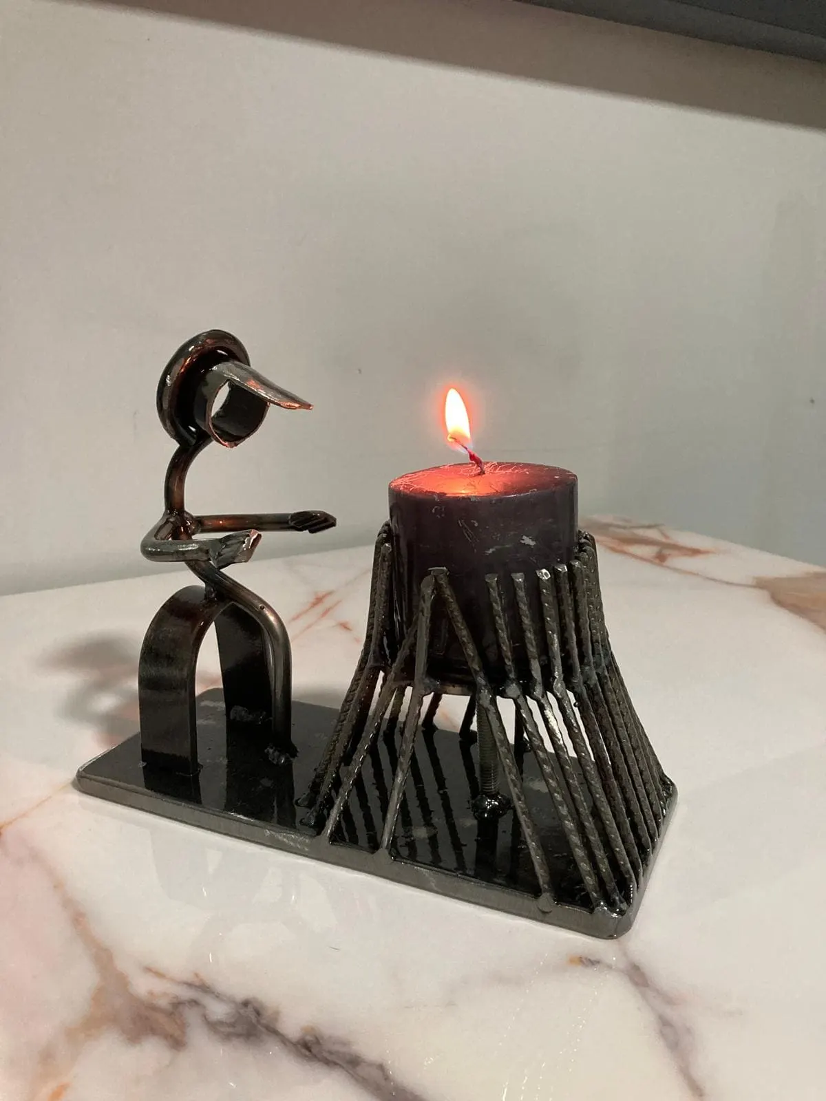 Özel Üretim Metal Mumluk - proje görseli 4