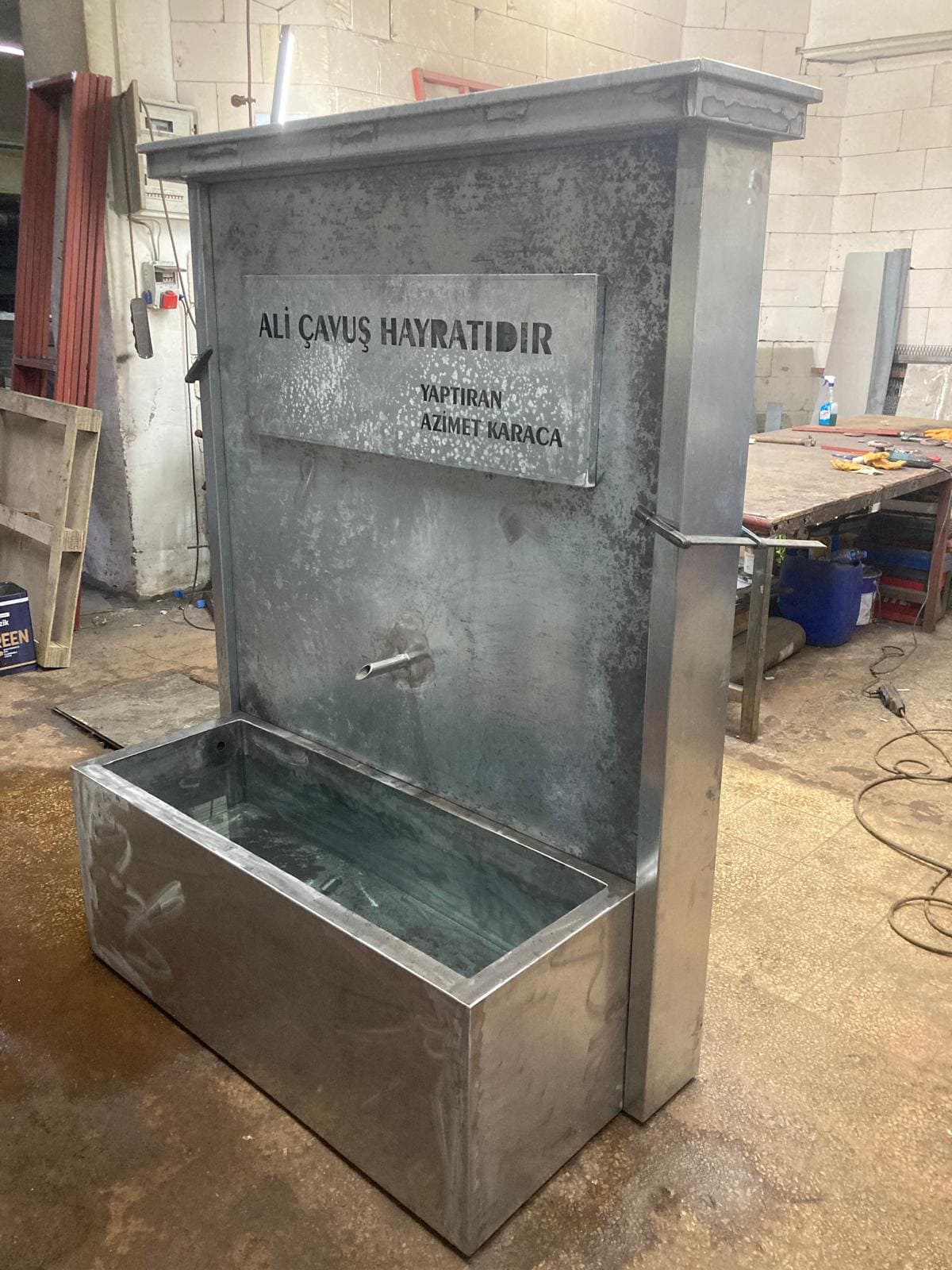 Profil iskelet ve sac kaplama çeşme imalatı - proje görseli 5